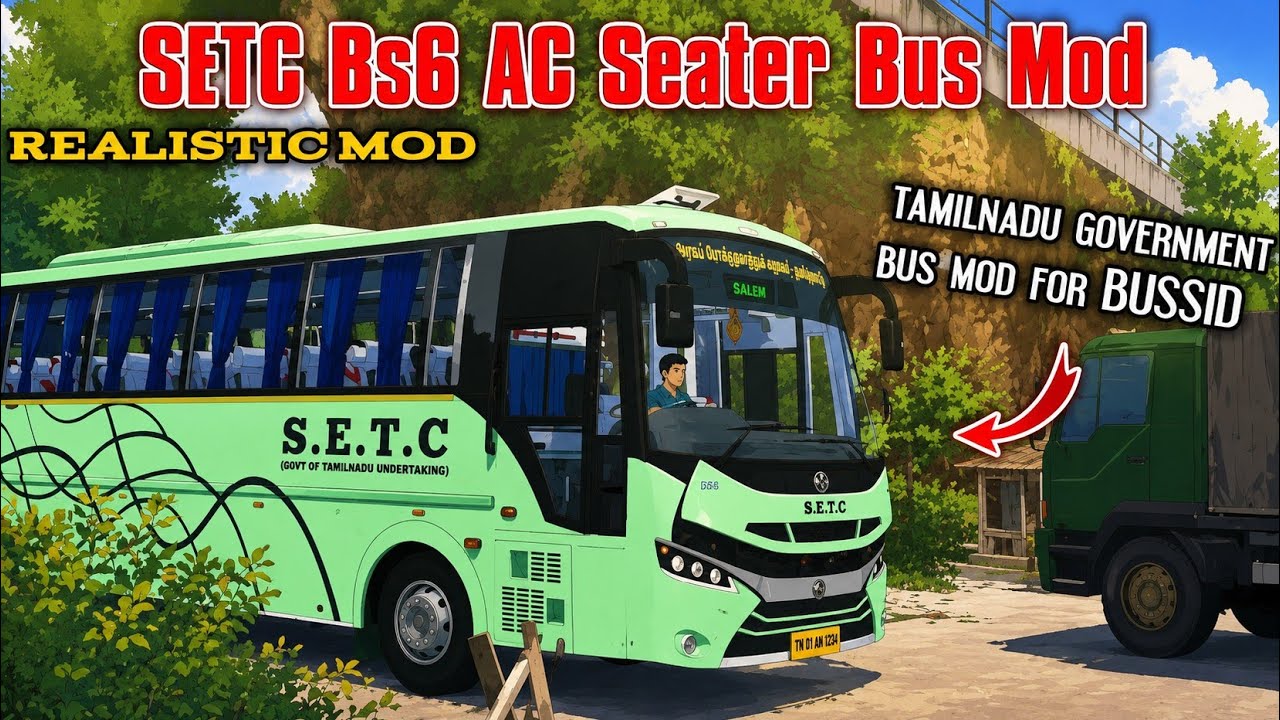 SETC PRAKASH BODY BULID BUS FOR BUS SIMULATOR INDONESIA /STG - YouTube