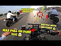NS vs duke200 battle || Max pull on duke modified 200 || skill vs power 💥