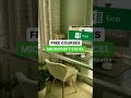 Free Microsoft Excel Courses with Certificates 🖥️