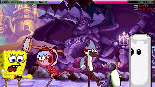 Mugen Request Pingu & Spongebob V2 Vs Mordecai & Sandbag