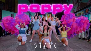 Jpop In Public Nyc - Times Square Stayc 스테이씨 - Poppy Dance Cover