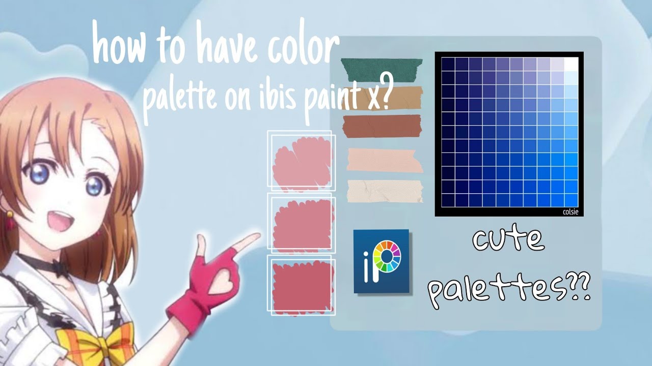 How to Have color palette on Ibis Paint X??|Moshii's Tutorial - YouTube