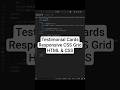 Responsive Testimonial Cards | HTML & CSS - GRID | Mini Project #webdesign #webdev #html #cssgrid