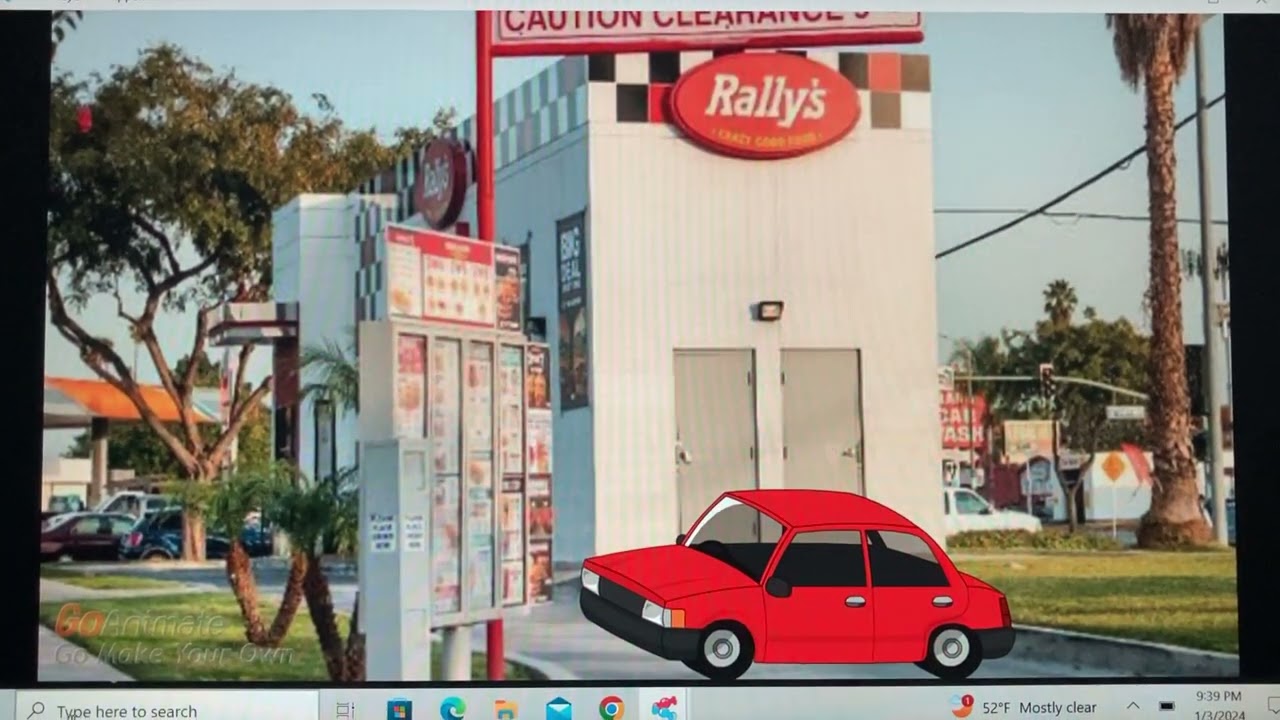 Jessica Ball misbehaves at Rally’s/grounded