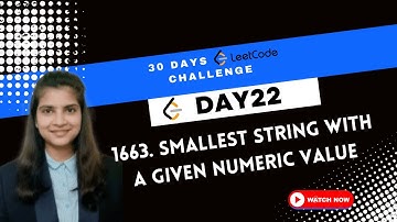 1663. Smallest String With A Given Numeric Value | Day-22
