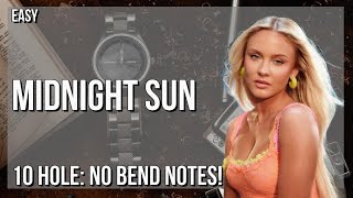 Super Easy How To Play Midnight Sun By Zara Larsson On Diatonic Harmonica 10 Holes Tutorial