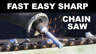 HOW TO SHARPEN YOUR CHAINSAW FAST AND EASY!