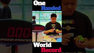 Max park one handed 3x3 World Record #cubing #shorts