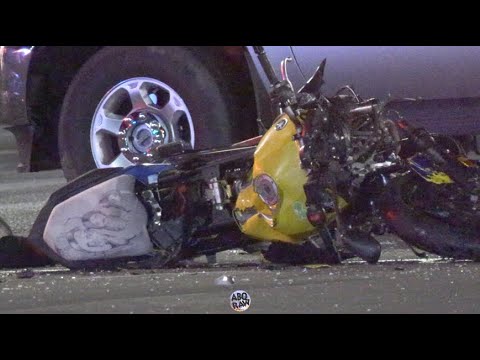 Double Fatal Crash after Motorcycle Flees from Police - YouTube