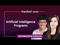 Information session artificial intelligence online programs i 2024