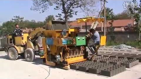QMY6-25 Hydraulic Mobile Hollow Egg Laying Concrete Block Machine