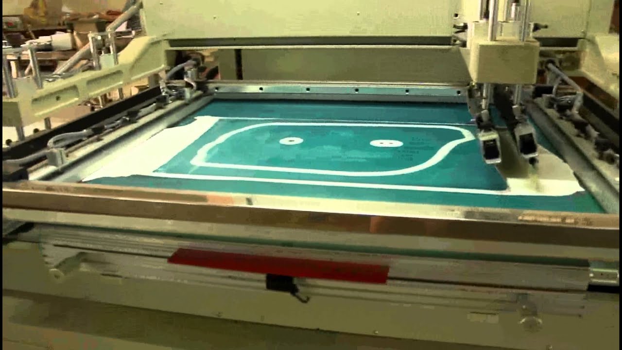 Flat Screen Printing for Glue Coating YouTube