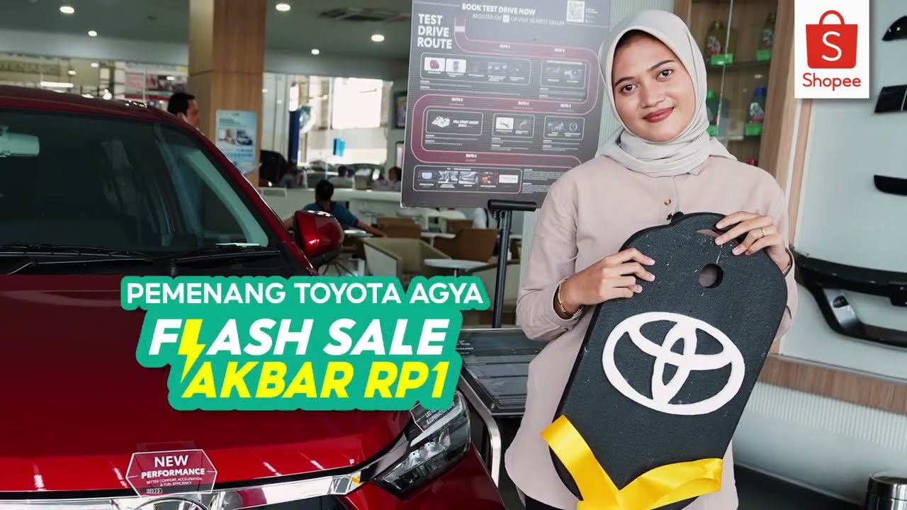 Intip Salah Satu Dari 5 Pemenang Mobil Toyota Agya di Flash Sale Akbar RP1 Shopee!