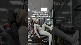bulgarian split squats on the leg press 🫱🏾🫲🏽 #bulgariansplitsquat #gymworkouts #legdayworkout