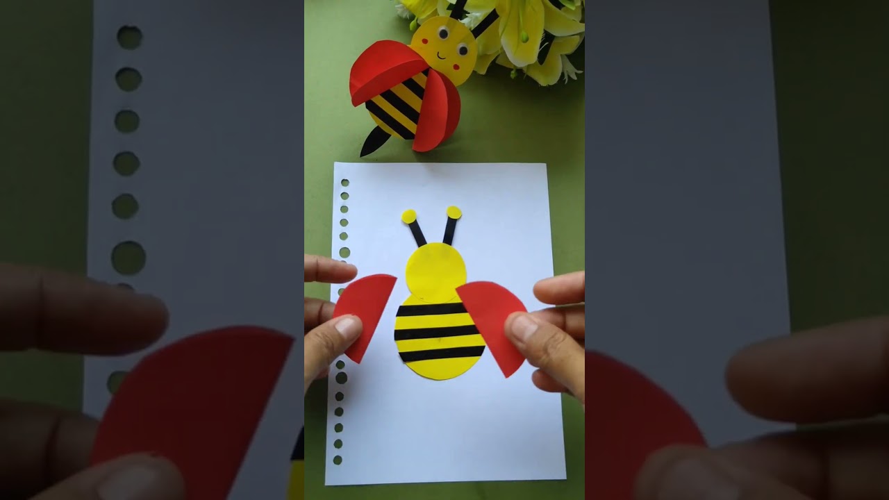 BEE RING PAPER CRAFT DIY IDEA