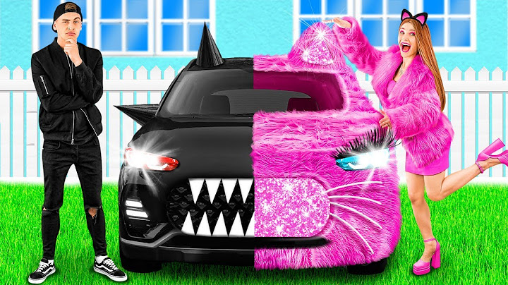 粉紅車 vs 黑車 挑戰 | 有趣的時刻 PaRaRa Challenge