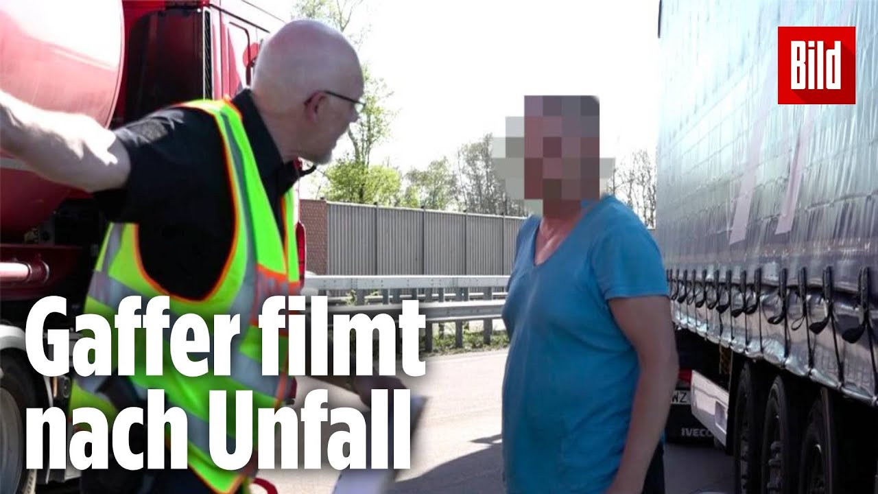 Polizei stellt dreisten Gaffer zur Rede