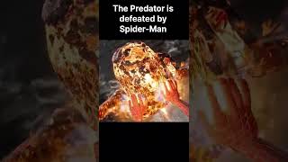 The Predator is defeated by Spider-Man #shorts #mk1