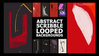 Refined Abstract Scribble Vertical Looped Backgrounds Motion Graphics for Reels, Shorts & Edits