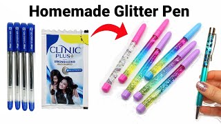 How to make Lava Glitter Lava Pen at home/DIY Glitter Pen/Homemade Glitter Pen/How to makeglitterpen