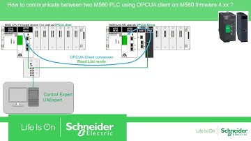 Communicate Between 2 M580 PLC Using OPCUA Client on M580 Firmware 4.xx | Schneider Electric Support