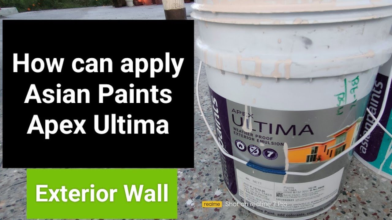 Asian paints Apex Ultima Applying process😀👍