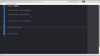 Operations With Numbers | Swift for Absolute Beginners | Codify