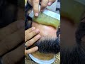 Barber Uses Wax for Perfect Beard Edge | Satisfying Beard Line Cleanup with Wax #short #barber