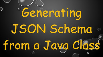 Generating JSON Schema from a Java Class