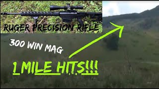 One Mile with RPR 300 Win Mag!!!  Can the Ruger Precision Rifle slap steel at a mile... Oh yeah!!!