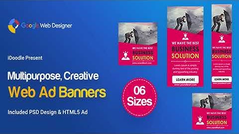 C108 - Multipurpose, Business Banners HTML5 ( GWD & PSD) | Codecanyon Scripts and Snippets