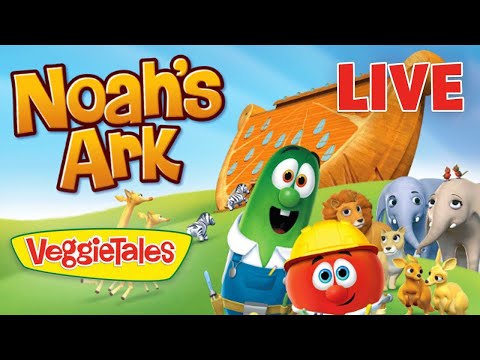 24/7 LIVE 🔴 VeggieTales 🦁 Noah's Ark! 🐰 Cartoons for Kids