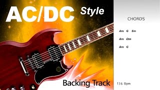 AC DC Style Rock BackingTrack chords