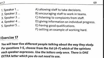 MULTILEVEL LISTENING PART 3 EXERCISE 16