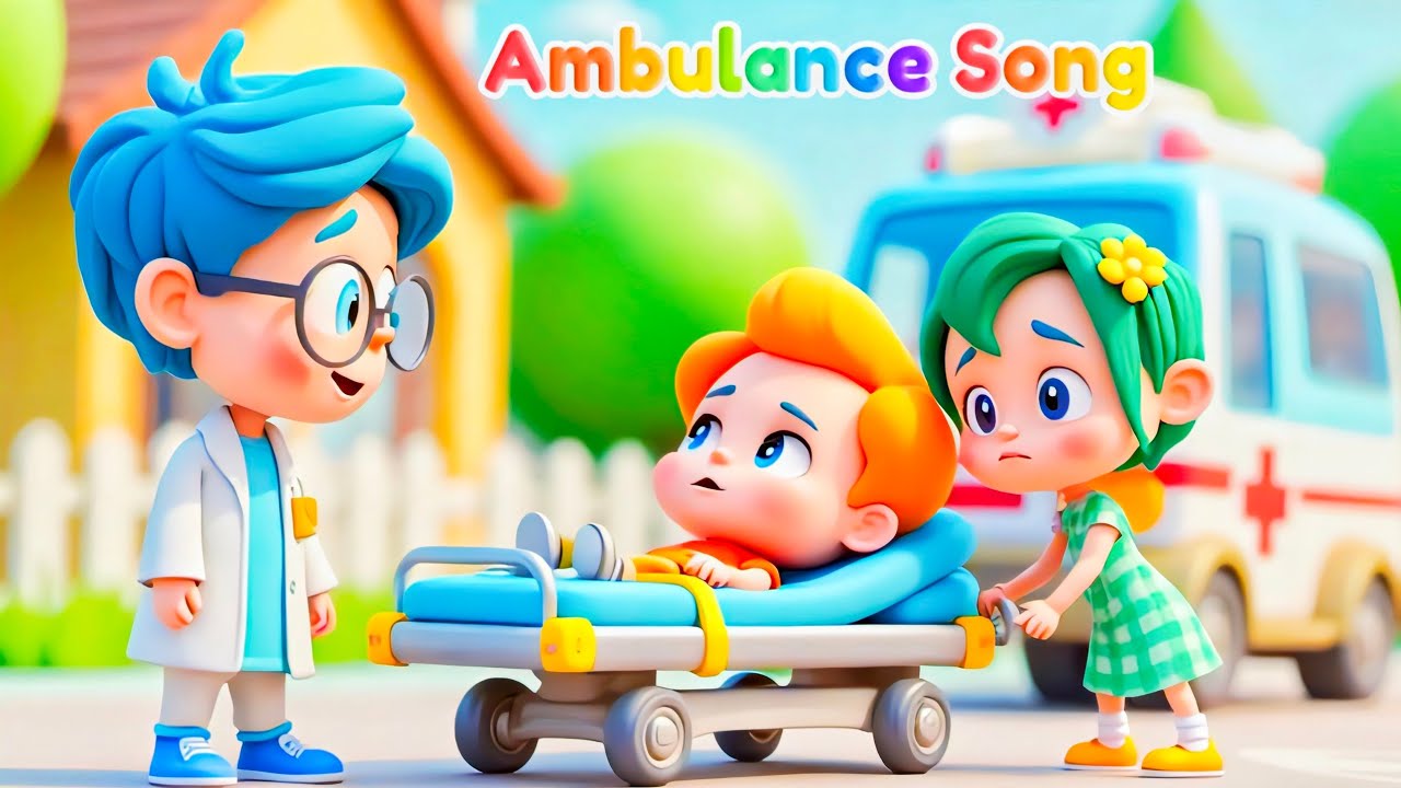 Wheels on the Ambulance 🚑 | Boo Boo Rescue Song for Kids & Toddlers ...
