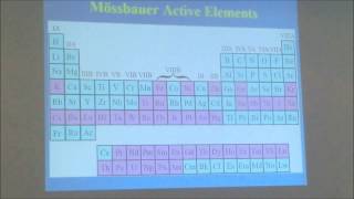 EBS 2012 - Monday (Part 2) - Lecture of Mossbauer spectroscopy I- Angel Bustamante