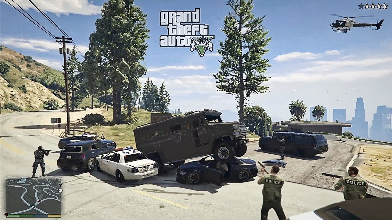 GTA 5: INSANE 4 Star Police Chase | Epic Survival Challenge in Los Santos 🚓🔥