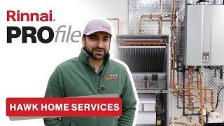 Hawk Home Services installs a Rinnai Water Heater and Air Handler | Canada