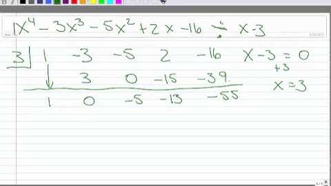 4.3 Synthetic Division of Polynomials