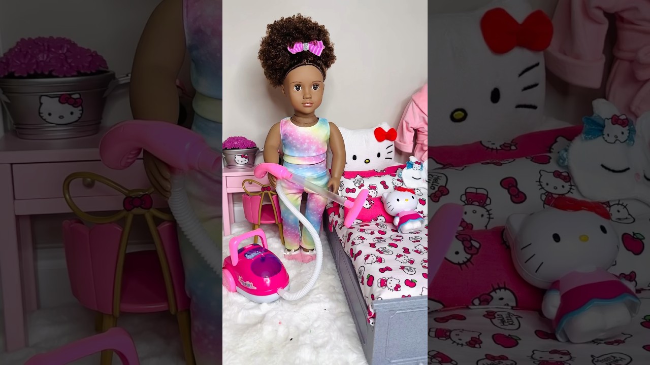 Doll Cleaning And House Chores Routine 