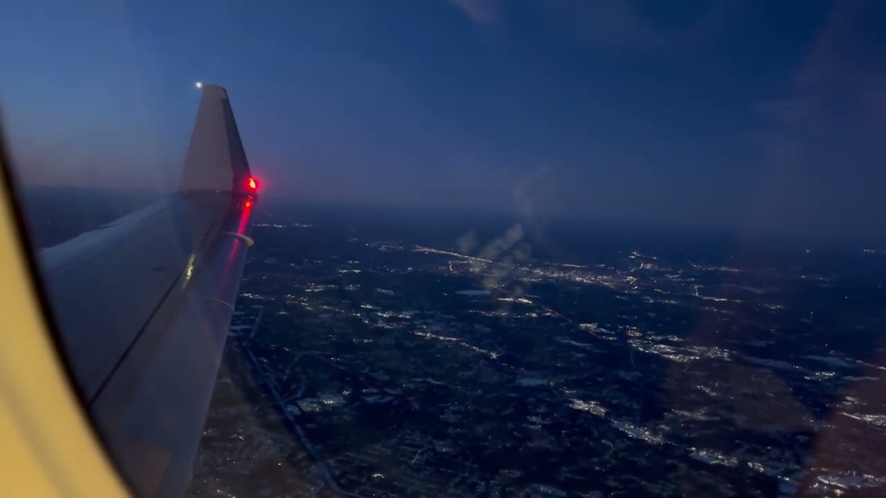 American Eagle E175 Descent & Landing at Boston Logan Int’l Airport