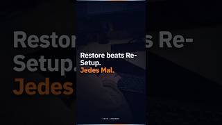 Auto-Backup + Restore in 30s · Blue Synergy