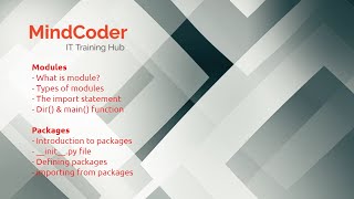 #11 Python Modules & Packages | Python Industrial Training