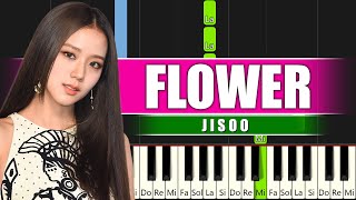 JISOO - FLOWER - Kolay Piyano Nasıl Çalınır Resimi