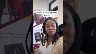 Notary Tip ✅: Order at least  two notary stamps