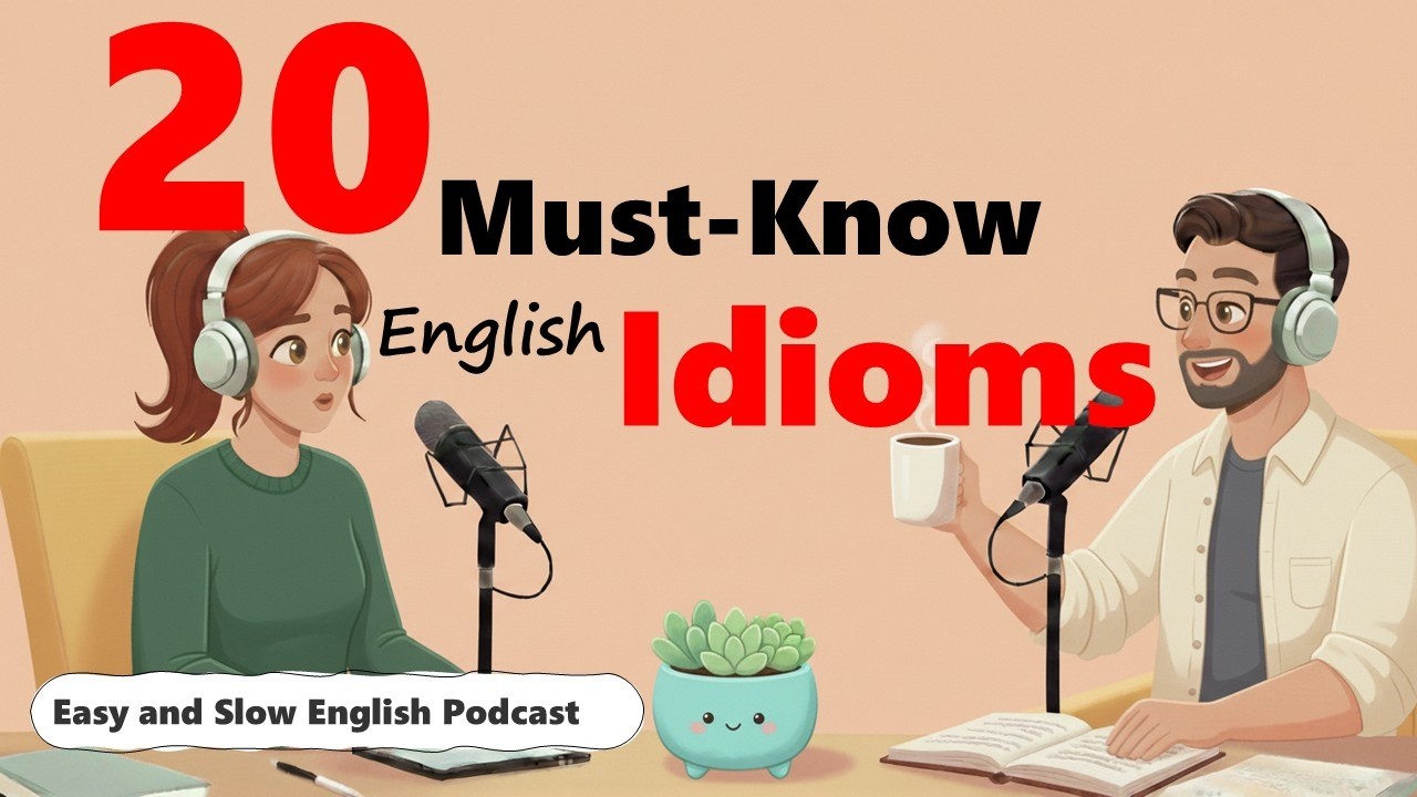 20 Must-Know English Idioms for Fluent Conversation |Easy English Conversation |Slow English Podcast