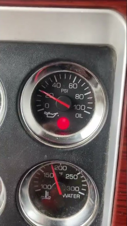 Low Oil Pressure 👌🏼 this is exactly what you want #truckdriver #oilpressure
