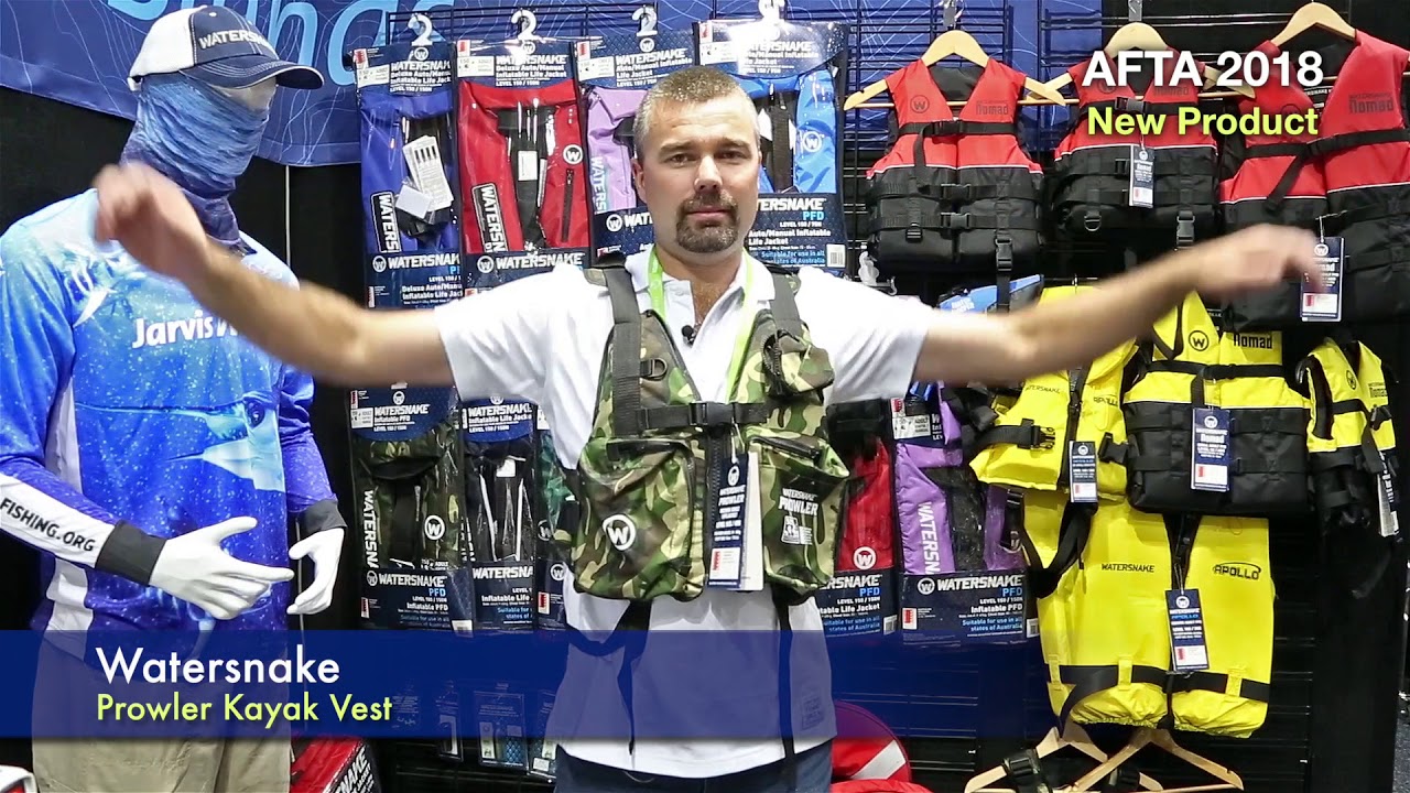 New Watersnake Prowler Kayak Vest PFD with Pockets! YouTube