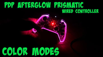 PDP Afterglow Prismatic Wired Controller - Cycling Through Each Color Mode