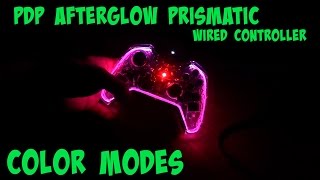 PDP Afterglow Prismatic Wired Controller - Cycling Through Each Color Mode